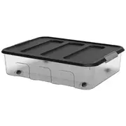 J.Burrows 35L Modular Storage Container Clear Clear/Grey