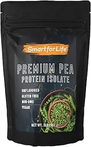 Smart for Life Pea Protein Powder Meal Replacement Shake - 2 Pounds - Organic Vegan BCAA's Loaded Plant Protein Powder - Keto Friendly and Vegetarian Plant Based Protein Powder - Easy to Digest