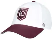 QLD Maroons 2025 White/Maroon Players Training Drifter Cap
