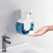 Automatic Foaming Soap Dispenser 15oz/420ml Foaming Hand Sanitizer Touchless Wall Mount with 4levels Adjustable Free Touch Electric Soap Dispenser Rechargeable with Sensor for Bathroom Kitchen (Foam)