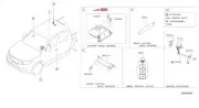 NISSAN NAVARA MK3 D23 Center Side Air Bag Sensor 988204KJ1A NEW GENUINE