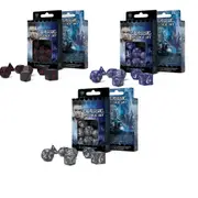 Q Workshop Classic RPG Dice Set 7pcs - Black & Red