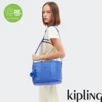 在飛比找momo購物網優惠-【KIPLING官方旗艦館】深邃亮藍色手提肩背兩用包-MIN
