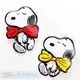 【★優洛帕-汽車用品★】日本SNOOPY 史努比 蝴蝶結造型 黏貼式/磁吸式兩用 裝飾用 卡片夾/充電線固定座 SN85