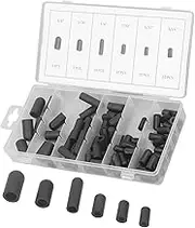 80PCS Rubber Vacuum Hat Plug Assortment Kit, High Temperature Resistant, Leakage Proof, Flexible, Easy Carrying, for Car Carburetor Manifold