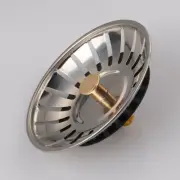 Sink Plug Strainer 80mm Kitchen Accessories Sink Strainer Plug Stainless Steel