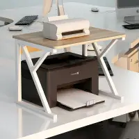 在飛比找樂天市場購物網優惠-印表機架 印表機收納架 辦公室桌面上打印機置物架神器多層工位