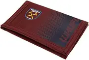 West Ham United FC Fade Design Touch Fastening Nylon Wallet