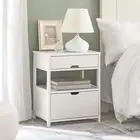 Sobuy Bedside Table with 2 Drawers, Side Table, Lamp Table, Night Stand, End ...