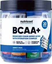 Nutricost BCAA+ Hydration Variety Pack (20 Stickpacks) - Gluten-Free