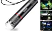 Flashlight Rechargeable, High Lumens Flashlight, Super Bright 1 Pack Black