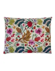 [Indie Boho Pets] Native Flora Large Dog Bed in Multi