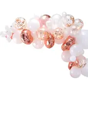 Ready to Assemble Rose Gold 70 Piece Balloon Arch Kit