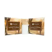 200 Count | Natural Birch Wood Coffee Beverage Stirrers, Stir Sticks, Waxing ...