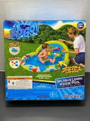 H2O GO Splash & Learn Kiddie Pool Indoor/Outdoor 47" x 46"x 18" Brand New 2021