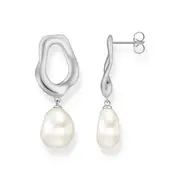 Buy Stud Earrings with Freshwater Pearls in Silver by Thomas Sabo online - THOMAS SABO Australia