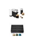 Nespresso Vertuo Pop+ Deluxe by De'Longhi with Aeroccino, Silver and Capsules...