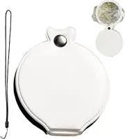 Coin Magnifier | Shatterproof Handheld Magnifying Glass with Lanyard,3 Magnification Jewelry Loupe, Foldable Reading Tool for Daily Use