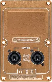 Speaker Junction Box, Double 4-Core Socket, Reliable Audio Input Wiring Board, Secure Connection for Amplifiers, Ideal for Stage Sound and Recording Studio Setups