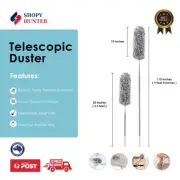 DUSTER EXTENDABLE TELESCOPIC MICROFIBRE STAINLES STEAL POLE LONG CLEANING Duster