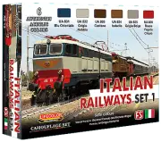LifeColor Italian Railways Set 1 (22ml x 6) [LC-XS13]