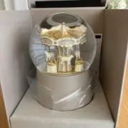 [New]Hervé Chapelier Snow Globe Music Box 2023 Limited Edition Carousel
