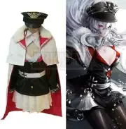 Azur Lane Graf Zeppelin Contain Hat Cosplay Costume Halloween Outfit"