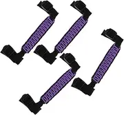 X AUTOHAUX Roll Bar Grab Handles for Jeep Wrangler 2024-2025 Grip Handle Holder Nylon PVC Purple 4 Pcs