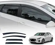 OAD4X4 Weathershields Compatible with Hyundai I30 Wagon 2013-2016, Weather Shields Window Visors Wind Deflectors Sun Rain Guard 4PCS Set