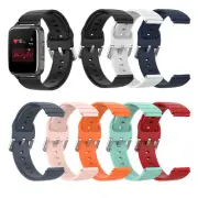 Silicone Watch Strap for Mi haylou Solar LS02/LS01 ID205 Willful Smart Watch