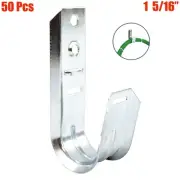 50Pcs 1 5/16" J-Hook Wall Ceiling Mount Cat6 Cat5e Network Data Cable Management