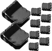 Kichvoe 10Pcs Car Body Fasteners Kit Metal Retainer Clips U Clips for Engine Hood Support Rod Resilient Easy Installation for Mud Comprehensive Vehicle