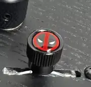 Kinnatone Deadpool black Strat Tele Schecter switch tip Knob Blade Style