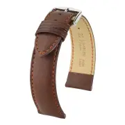 Hirsch Merino Golden Brown Sheepskin Leather Watch Band, 18mm / Large