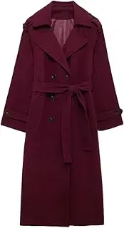 [Generic] Women's Wool Blends Coats Winter Tweed Elegant Outerwear Oversized Coat