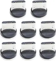 AsrMyjcx 6/7/8pcs Round Micro USB Port Connector Adapter Charger Android, Silver, 8pcs