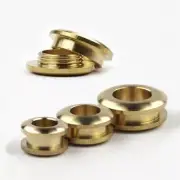 Screw Back Washer Eyelets Solid Brass Garment Decor Leathercraft Accessory 2Pcs
