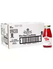 Sunraysia Juice Cranberry Ambient Luxury Five Star 250ml x 12