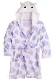 Squishmallows Robe Pajamas Cover Up Bathrobe 6 8 10 12 Costume Hoodie Bubba Cow