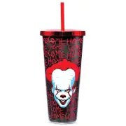 It Clown Double-Wall Insulated Foil Cup with Straw