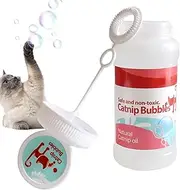 Cat Nip Bubbles,Catnip Scented Interactive Cat Toys Soap Bubbles - Catnip Soap Bubbles Large Capacity Bubbles Toy, Safe for Home Living Room Lawn Yard