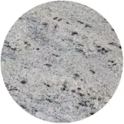 24'' Round All-Weather Granite Restaurant Table Top in Kashmir White Finish