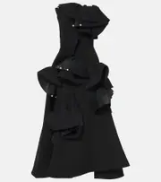 [Maticevski] Maticevski Fateful ruffled strapless gown AU 8 black