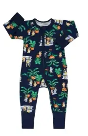 NEW BONDS Baby Unisex BLUEY Rug Island Navy zippy Wondersuit - size 00 / 3 - 6m
