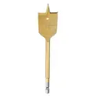 Spade Drill Bit 1-1/4" Paddle Flat Bits Wood Hole Cutter Gold Tone