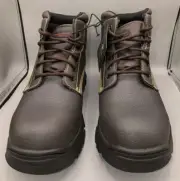Skechers Men's Work Burgin Congaree Soft Toe Memory Foam Work Boots SZ 13