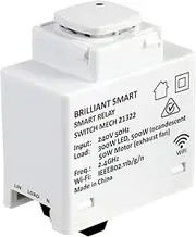 Brilliant Smart WiFi Relay Mechanism, White