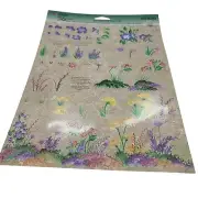 FolkArt One Stroke Reusable Mini Design 1135 Wild Flowers Painting Guide Sheet