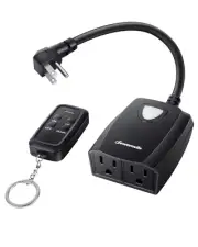 DEWENWILS Outdoor Dimmer for String Lights, 125V Dimmer Switch with 100FT Contro