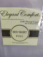 New Elegant Comfort 1500 Thread Count Bed Skirt Full Lilac 100% Egyptian Cotton